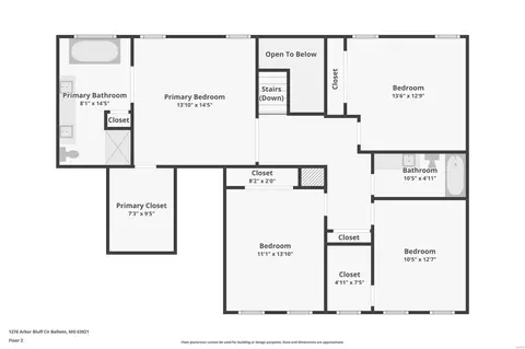 Floorplan - 1276 Arbor Bluff Cir, Ballwin, MO 63021 photo 4 of 4