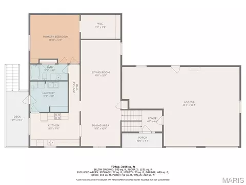 Floorplan - 136 Donna Dr, Hartford, IL 62048 photo 1 of 2