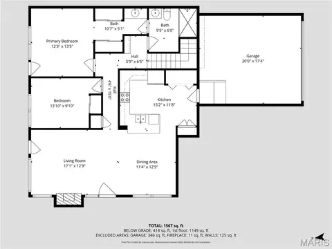 Floorplan - 1872 Ridgeview Circle Dr, Ballwin, MO 63021 photo 2 of 3