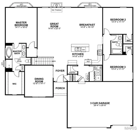 Floorplan - 798 Canary Dr, Ballwin, MO 63021 photo 1 of 1