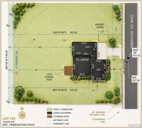 Floorplan - 6821 Timberstone Dr, O'fallon, IL 62269 photo 2 of 2