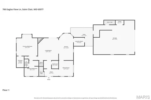 Floorplan - 766 Eagles View Ln, Saint Clair, MO 63077 photo 1 of 3