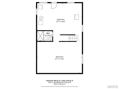 Floorplan - 3953 Eiler St, Saint Louis, MO 63116 photo 3 of 3