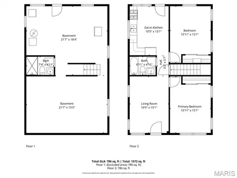 Floorplan - 3953 Eiler St, Saint Louis, MO 63116 photo 1 of 3