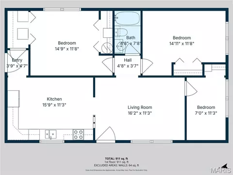Floorplan - 9268 Forest Dr, Pevely, MO 63070 photo 1 of 1