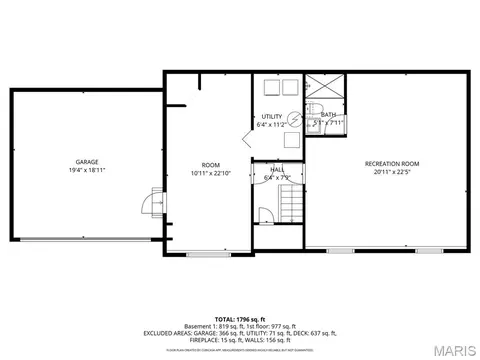 Floorplan - 3546 Stone Mill Dr, Arnold, MO 63010 photo 2 of 2