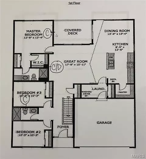 Floorplan - 1534 Cascade Ln, Eureka, MO 63025 photo 1 of 1
