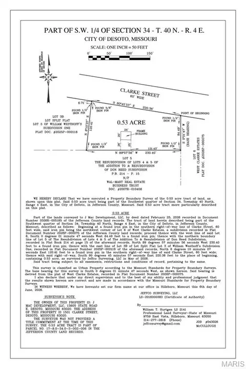 1501 Clarke St, De Soto, MO 63020