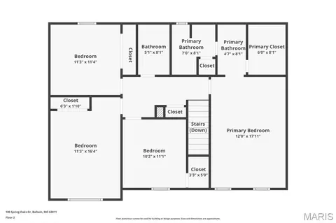 Floorplan - 180 Spring Oaks Dr, Ballwin, MO 63011 photo 2 of 3