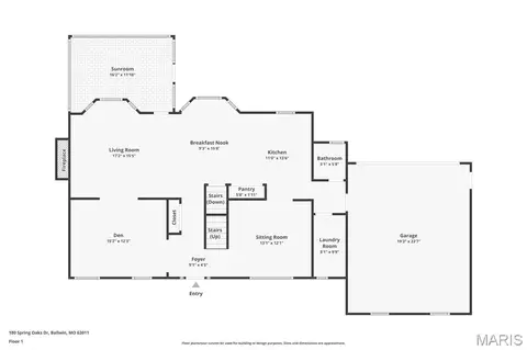 Floorplan - 180 Spring Oaks Dr, Ballwin, MO 63011 photo 1 of 3