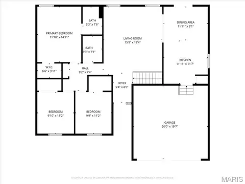 Floorplan - 1412 Apple Ridge Ct, Arnold, MO 63010 photo 2 of 3
