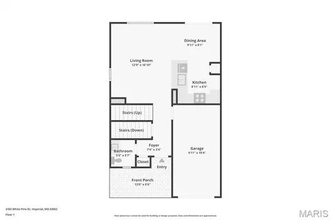 Floorplan - 3182 White Pine Dr, Imperial, MO 63052 photo 2 of 2