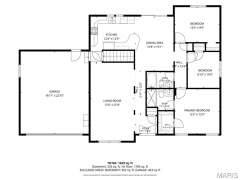 Floorplan - 545 Lemonwood Dr, Ballwin, MO 63021 photo 1 of 2