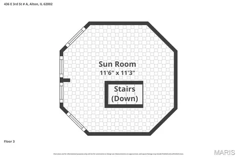 Floorplan - 436 E 3rd St #A, Alton, IL 62002 photo 1 of 4