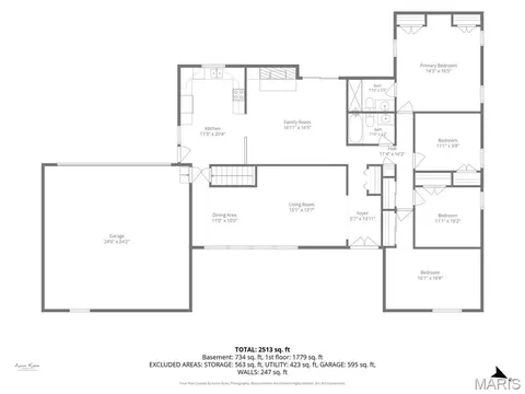 Floorplan - 409 Mayfair Dr, Ballwin, MO 63011 photo 1 of 2