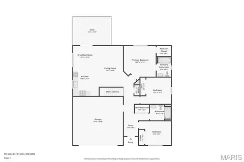 Floorplan - 505 Lake Dr, O'fallon, MO 63366 photo 1 of 1