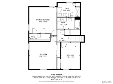 Floorplan - 800 Matson Hill Rd, Defiance, MO 63341 photo 2 of 3