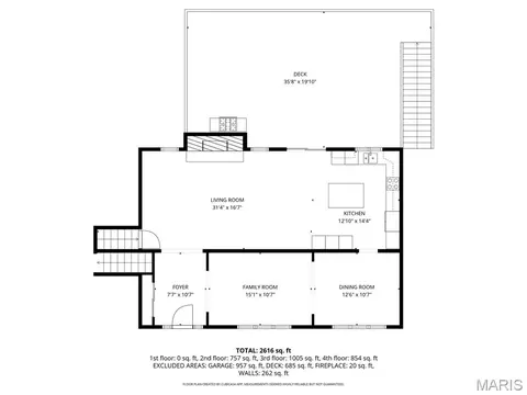 Floorplan - 800 Matson Hill Rd, Defiance, MO 63341 photo 1 of 3