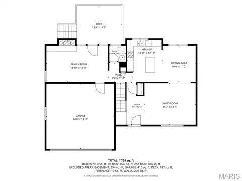 Floorplan - 747 Sherwick Ter, Manchester, MO 63021 photo 1 of 3