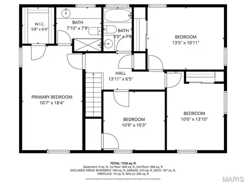 Floorplan - 747 Sherwick Ter, Manchester, MO 63021 photo 2 of 3