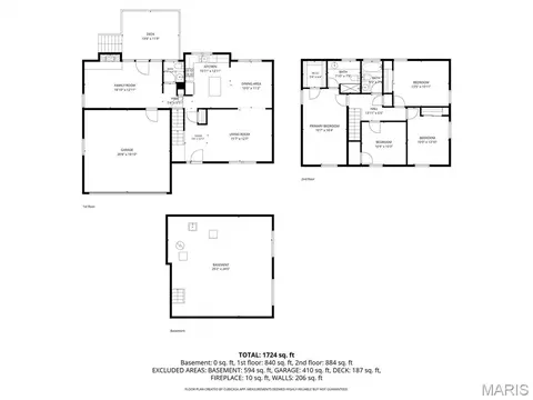 Floorplan - 747 Sherwick Ter, Manchester, MO 63021 photo 3 of 3