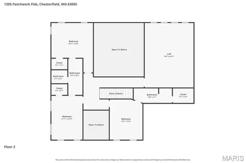 Floorplan - 1205 Patchwork Flds, Chesterfield, MO 63005 photo 2 of 3