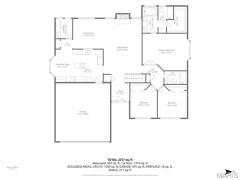 Floorplan - 609 Hoene Ridge Estates Dr, Eureka, MO 63025 photo 1 of 2