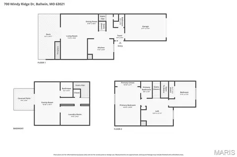 Floorplan - 700 Windy Ridge Dr, Ballwin, MO 63021 photo 4 of 4