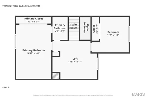 Floorplan - 700 Windy Ridge Dr, Ballwin, MO 63021 photo 2 of 4