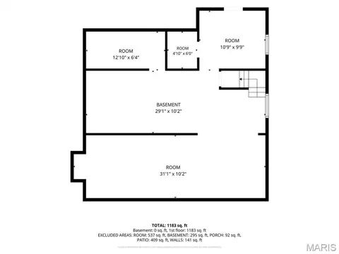 Floorplan - 7461 Castro Dr, Ferguson, MO 63135 photo 3 of 3
