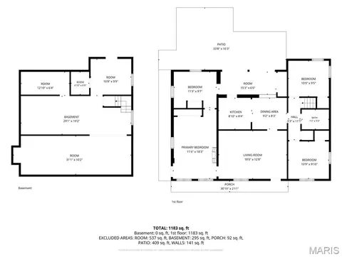 Floorplan - 7461 Castro Dr, Ferguson, MO 63135 photo 1 of 3