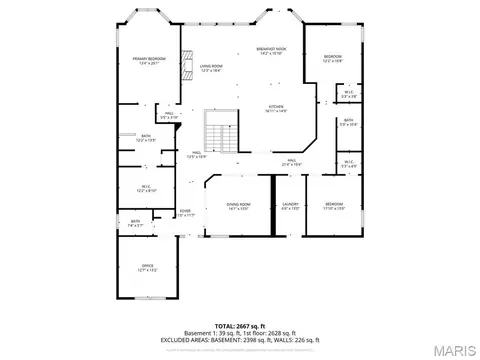 Floorplan - 734 Crested Point Dr, Eureka, MO 63025 photo 1 of 2