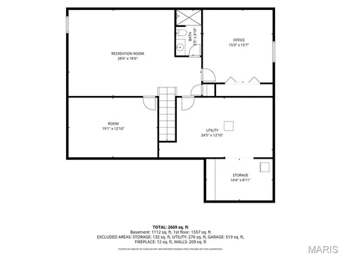 Floorplan - 608 Willowbrook Way, O'fallon, IL 62269 photo 1 of 1