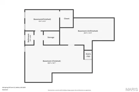 Floorplan - 834 Spring Hill Farm Dr, Ballwin, MO 63021 photo 2 of 2