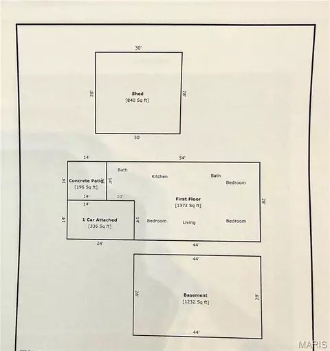 Floorplan - 180 E Woodard St, Leonard, MO 63451 photo 1 of 1