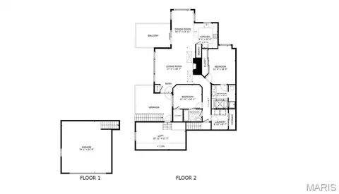 Floorplan - 1002 Hemingway Ln #H, Weldon Spring, MO 63304 photo 3 of 3