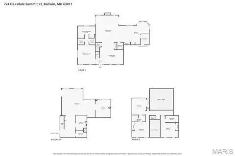 Floorplan - 724 Oaksdale Summit Ct, Wildwood, MO 63011 photo 2 of 2