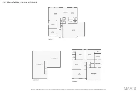 Floorplan - 1307 Bloomfield Dr, Eureka, MO 63025 photo 4 of 4