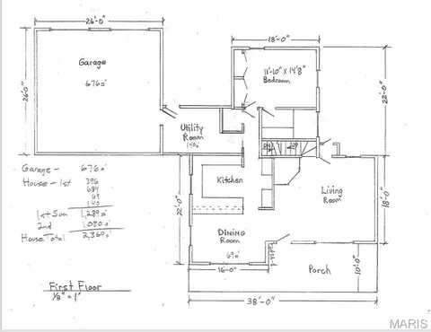 Floorplan - 8578 Lizard Ln, Dittmer, MO 63023 photo 1 of 3