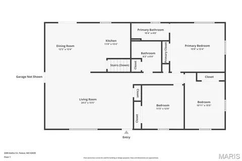 Floorplan - 3300 Ketha Cir, Festus, MO 63028 photo 2 of 3