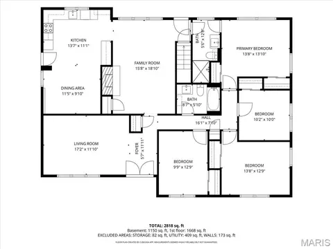 Floorplan - 10215 Dovercrest Dr, Sappington, MO 63128 photo 1 of 2