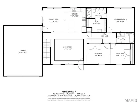 Floorplan - 205 Zeigenbein Rd, Saint Robert, MO 65584 photo 1 of 2