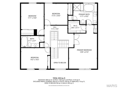 Floorplan - 2535 Barrett Springs Dr, Ballwin, MO 63021 photo 3 of 4