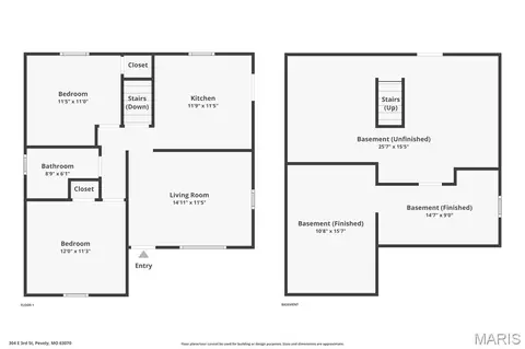 Floorplan - 304 E 3rd St, Pevely, MO 63070 photo 2 of 2