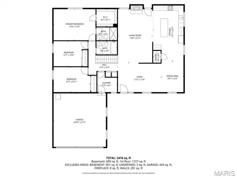 Floorplan - 847 Palm Bay Dr, Ellisville, MO 63021 photo 1 of 3