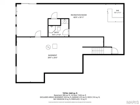 Floorplan - 7 Cornwallis Ct, O'fallon, MO 63368 photo 1 of 3