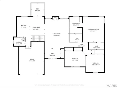Floorplan - 7196 Heald Dr, O'fallon, MO 63368 photo 1 of 3