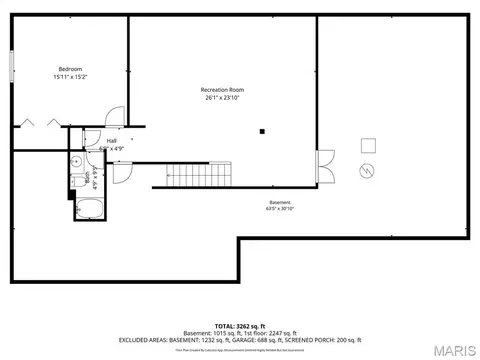 Floorplan - 605 Joyce Ann Dr, Manchester, MO 63021 photo 2 of 3