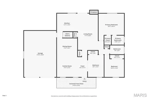 Floorplan - 1301 Mautenne Dr, Manchester, MO 63021 photo 2 of 2