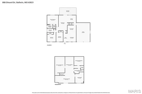 Floorplan - 808 Dinard Dr, Ballwin, MO 63021 photo 3 of 3